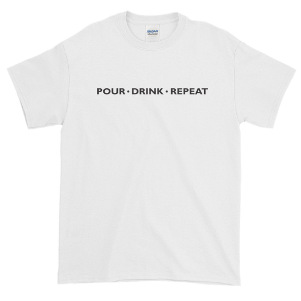 Pour Drink Repeat with Purple Oval Happy Wino Logo