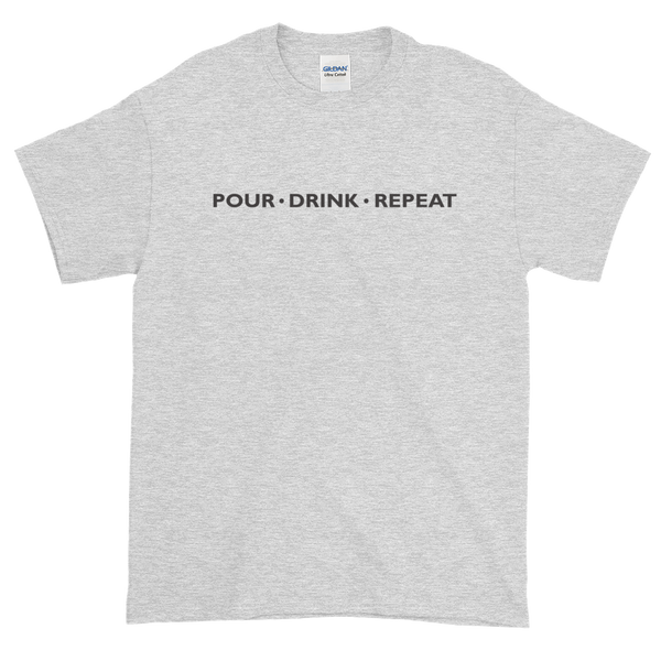 Pour Drink Repeat with Purple Oval Happy Wino Logo