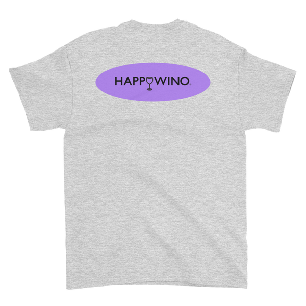 Pour Drink Repeat with Purple Oval Happy Wino Logo