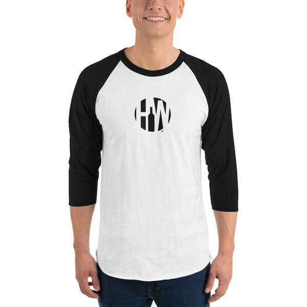 NEW HW Circle Logo 3/4 sleeve raglan shirt