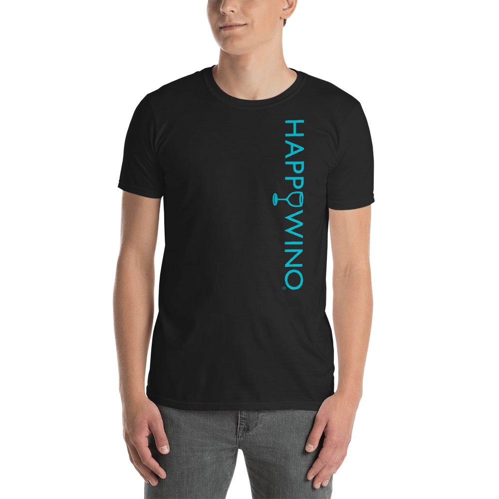 Vertical Happywino Logo Short-Sleeve Unisex T-Shirt